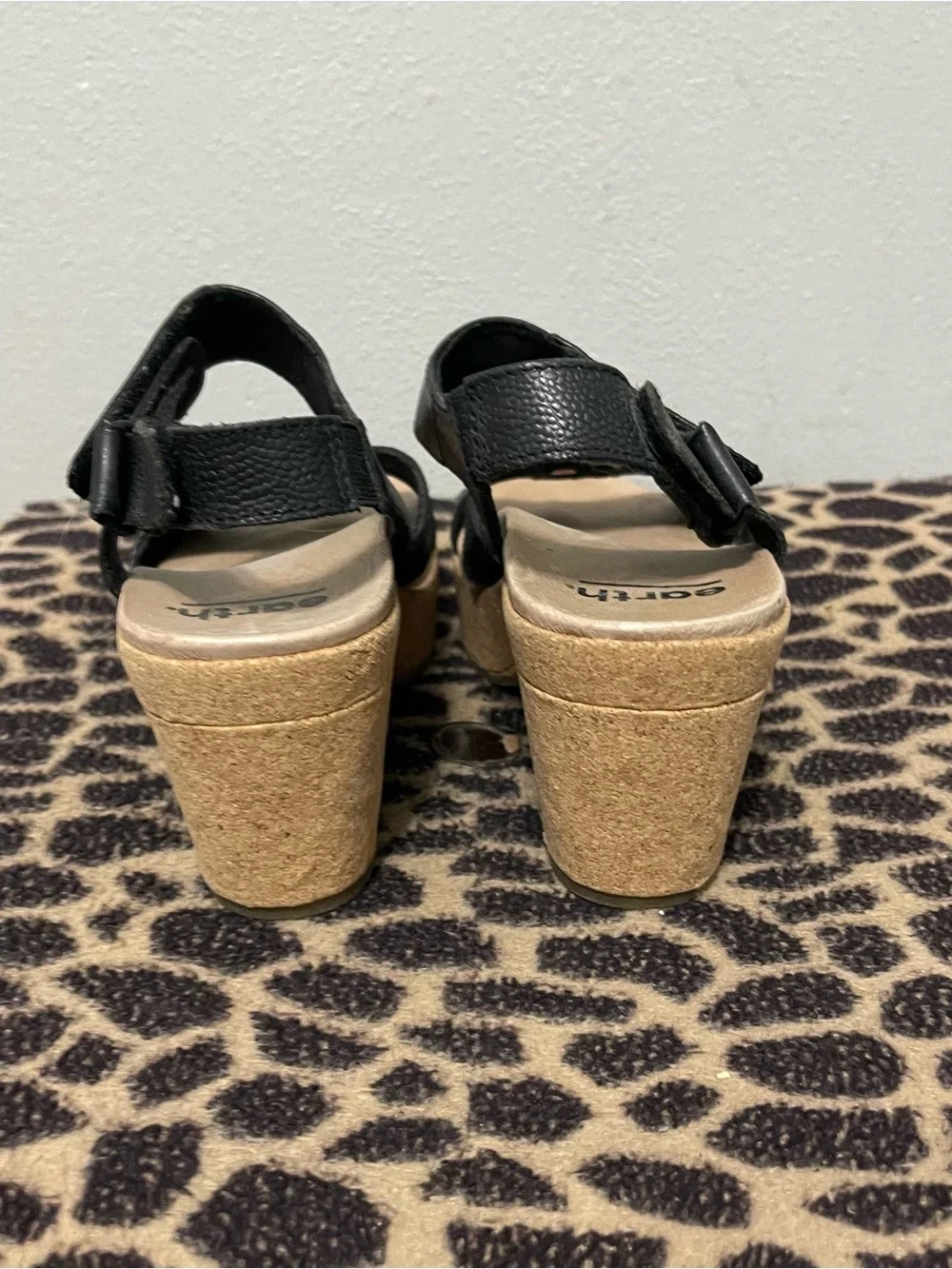 Earth chunky heel